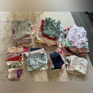 Bundle of baby girls clothes, 3-6mos